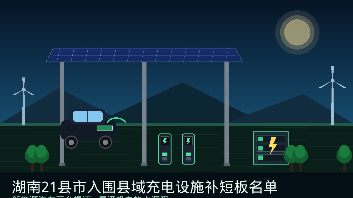 48县竞逐、21县入围！湖南县域充电设施补短板名单公示：新能源汽车下乡提速，从变压器增容到光储充一体化，县乡充电网络背后的机电工程账本